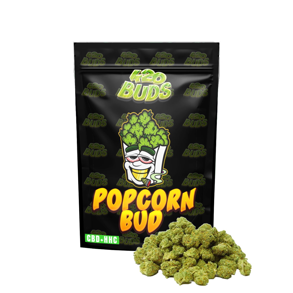 Pop Corn CBD Flower 21.02% – Dense Hybrid Hemp Buds