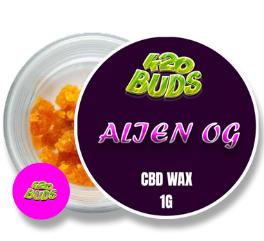 Alien OG CBD Wax with broad spectrum CBD and fruity kush terpenes
