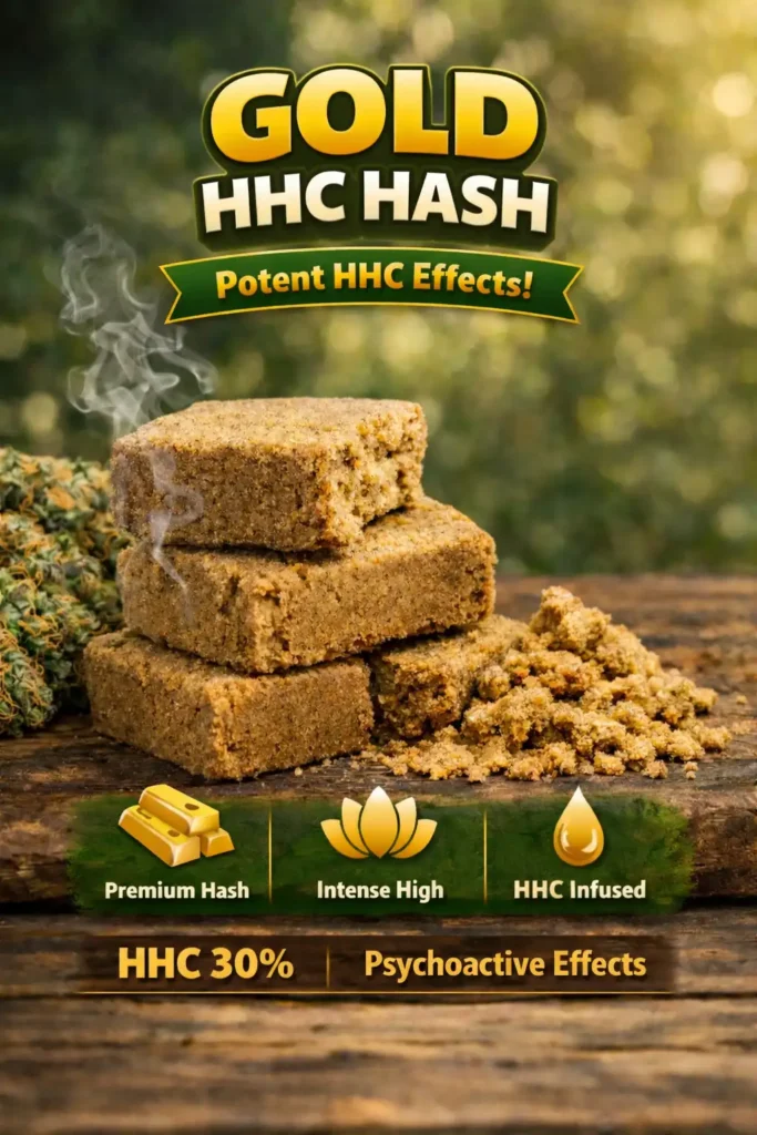 420budshop Gold HHC Hash Instargram Post