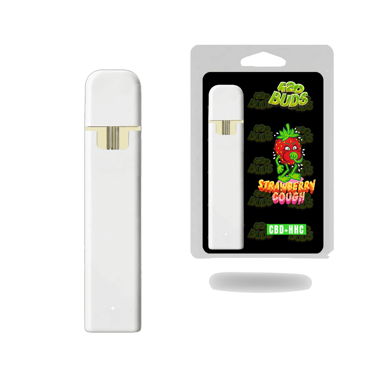 Strawberry Gelato CBD vape pen with strawberry ice cream flavour profile