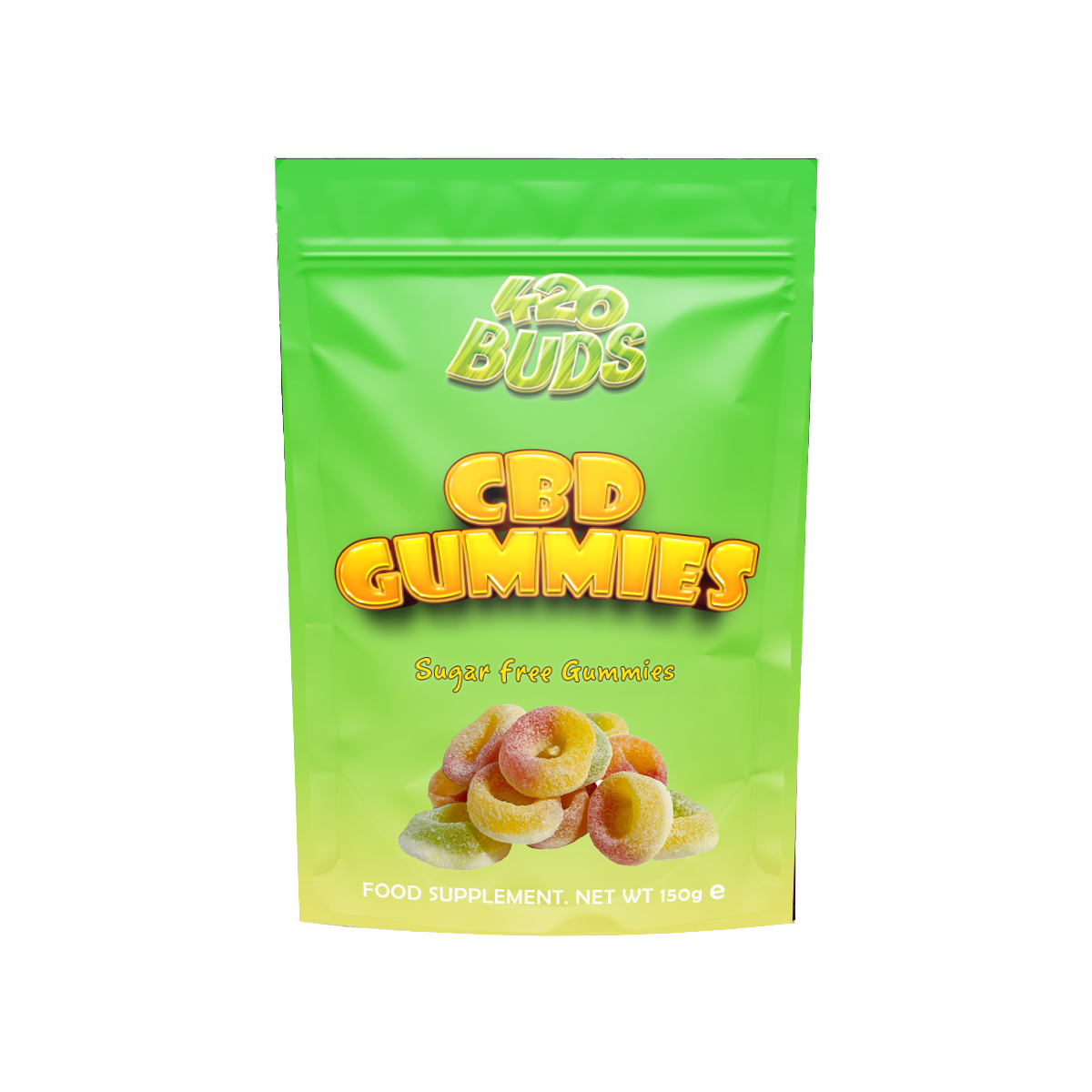 Tropic Mix Rings 250MG CBD Gummies in assorted tropical fruit flavors