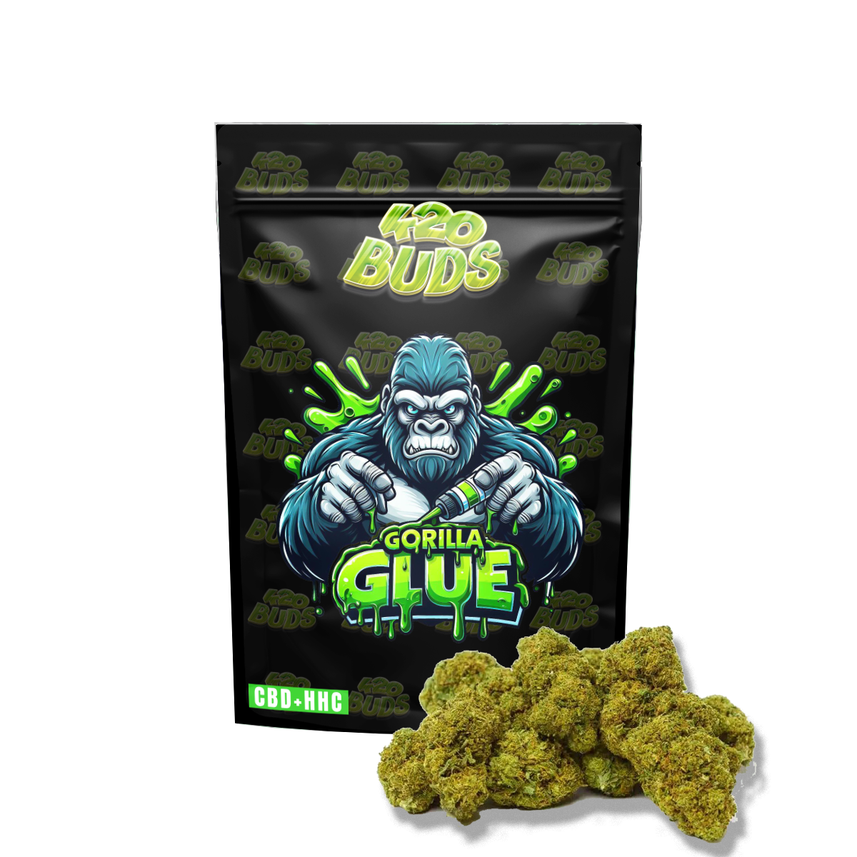 Gorilla Glue HHC Flower 17.89% dense indoor hemp buds