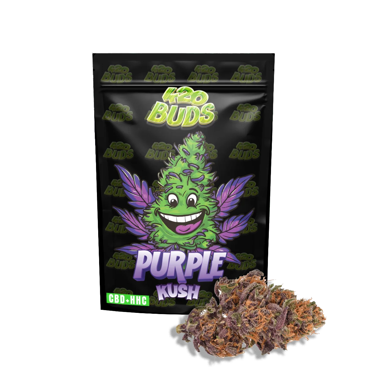 Purple Kush CBD Flower – Hybrid Hemp with Nutty and Pine Flavor