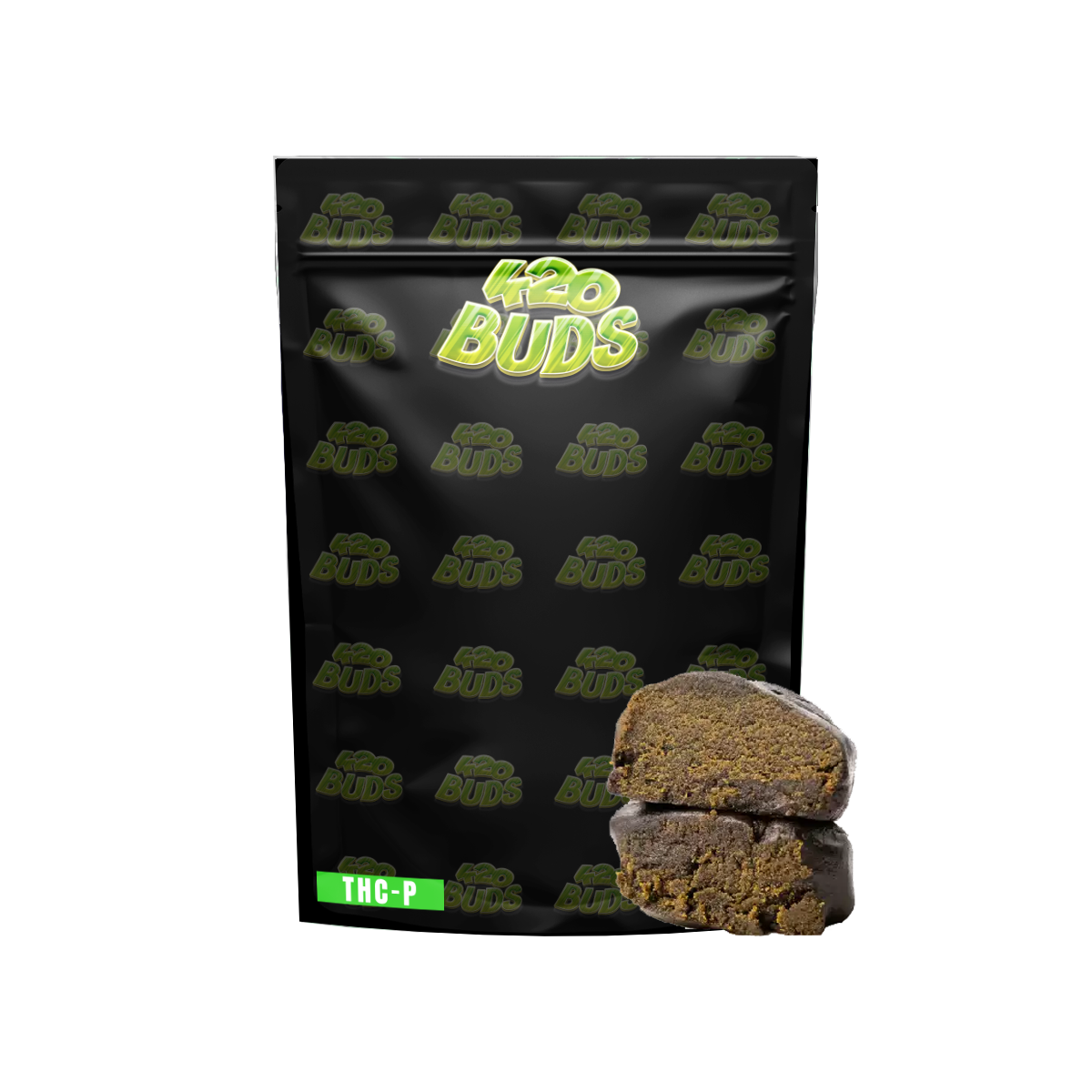 Black Butter THC-P Hash with soft texture and rich earthy appearance