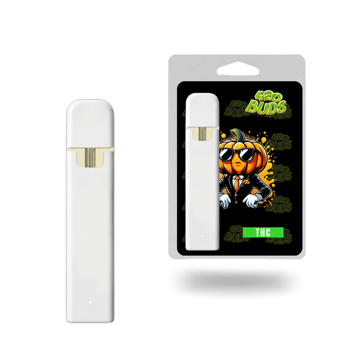 Pumpkin 90% THC-P Vape Pen with earthy, woody flavor
