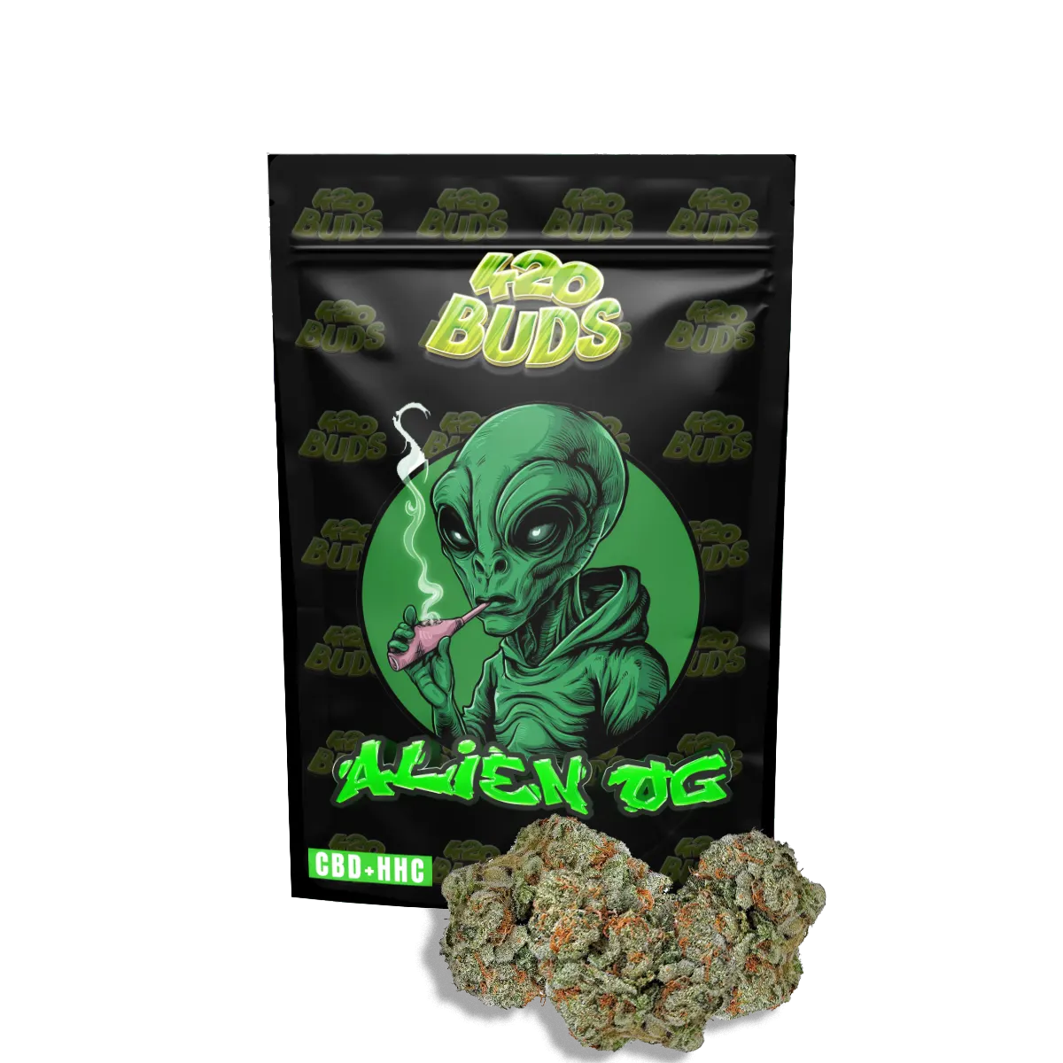 Alien Haze OG CB9 Flower 26.31% premium hemp flower